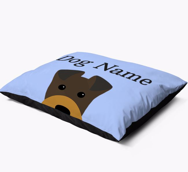 'Peeking Yappicon' - Personalised {breedFullName} Dog Bed